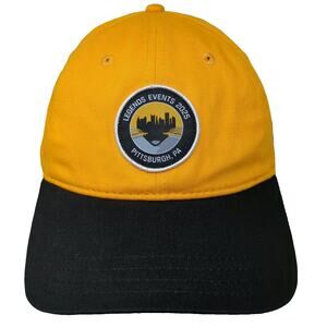 Pukka Baseball Cap Yellow One Size Pittsburgh PA Legends Events 2025 Hat Black